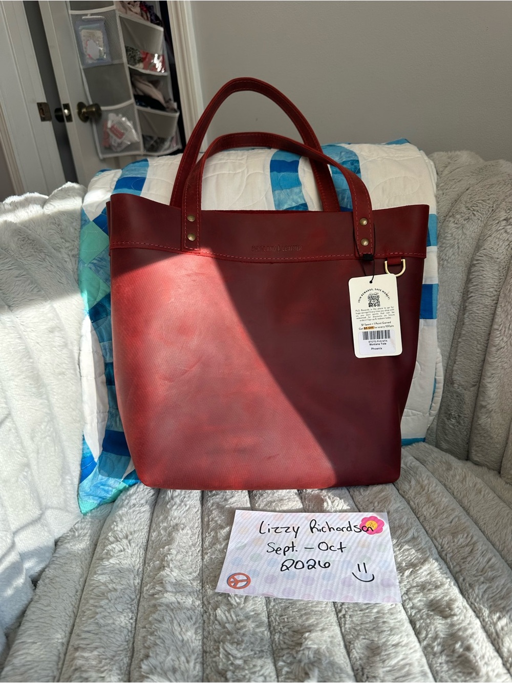 Portland Leather medium Montana tote in phoenix